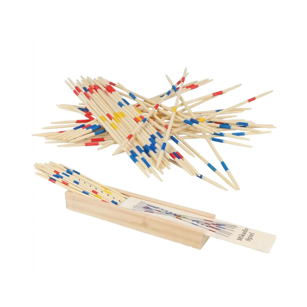 WOOPIE Drewniane Bierki Mikado w Pudełku 41 el.