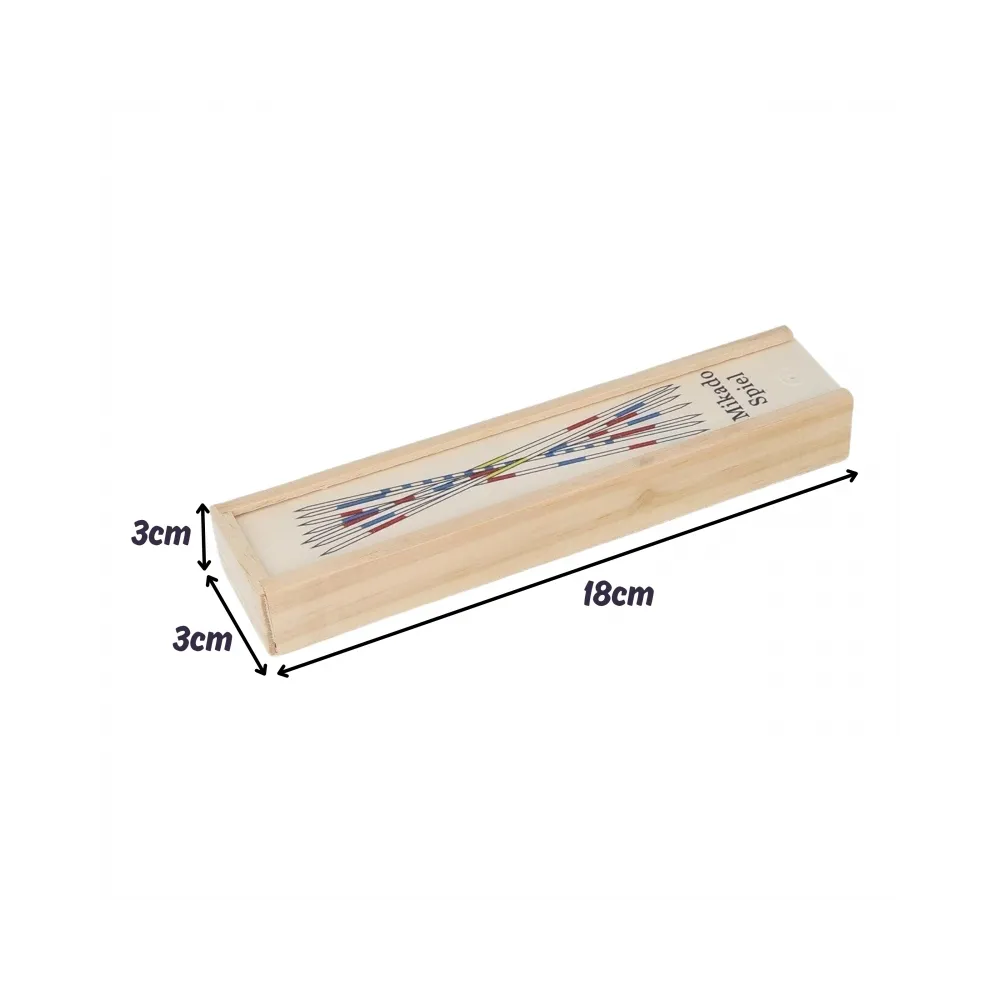 WOOPIE Drewniane Bierki Mikado w Pudełku 41 el.