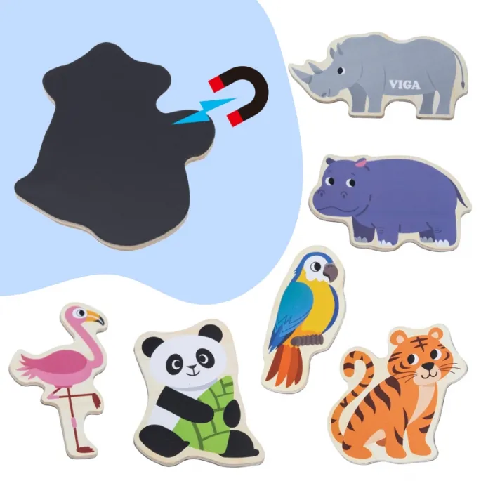 Zabawne magnesy na lodówkę w kształcie dzikich zwierząt