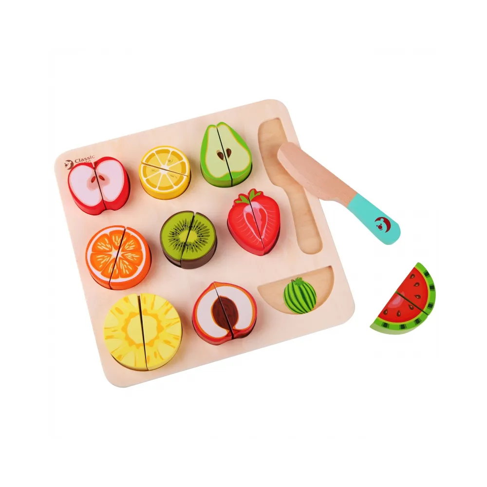 CLASSIC WORLD Zestaw do Krojenia Owoców na Rzepy MONTESSORI 20 el.