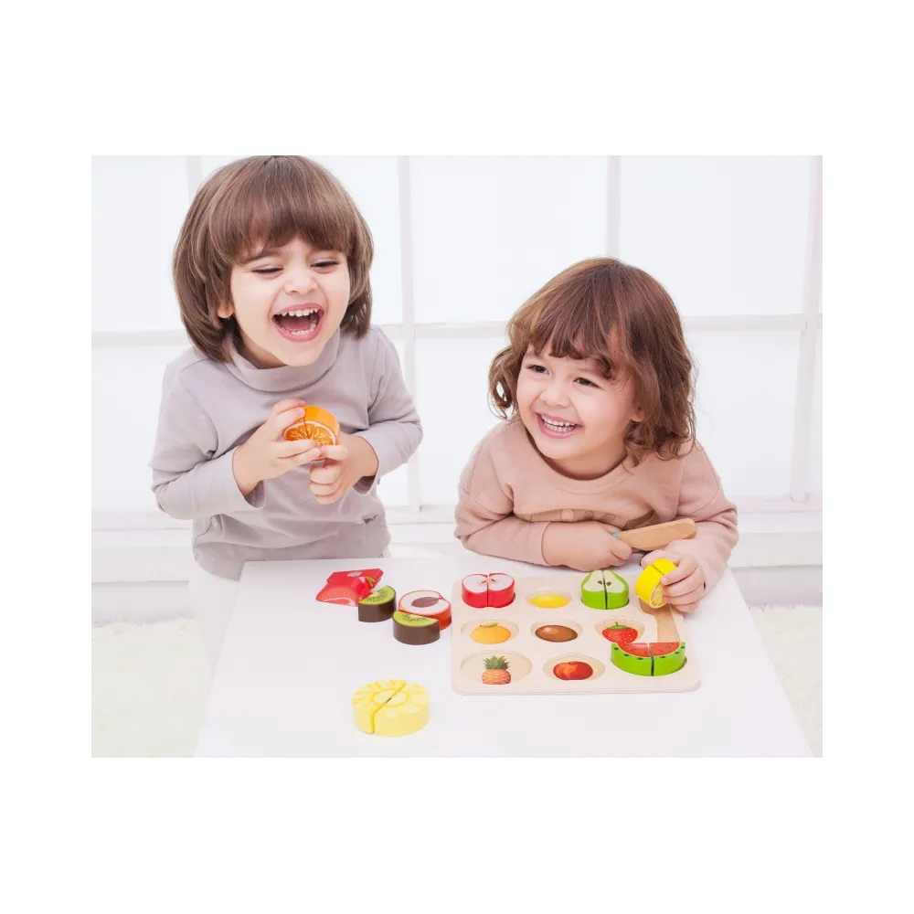 CLASSIC WORLD Zestaw do Krojenia Owoców na Rzepy MONTESSORI 20 el.