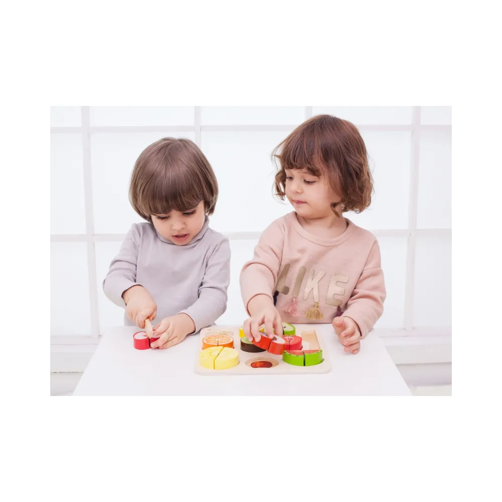 CLASSIC WORLD Zestaw do Krojenia Owoców na Rzepy MONTESSORI 20 el.