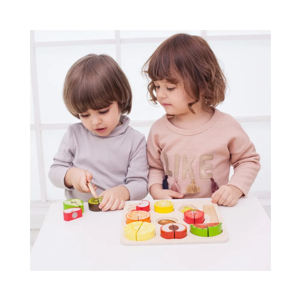 CLASSIC WORLD Zestaw do Krojenia Owoców na Rzepy MONTESSORI 20 el.