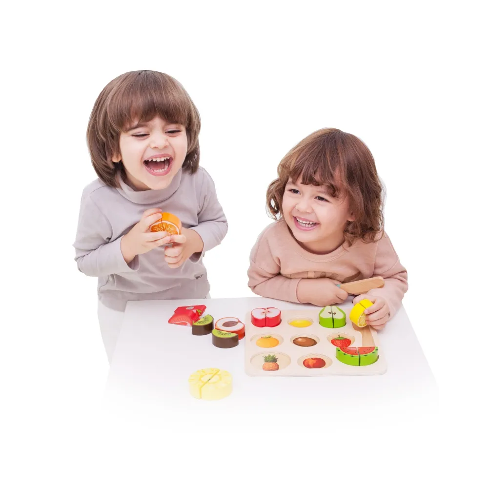 CLASSIC WORLD Zestaw do Krojenia Owoców na Rzepy MONTESSORI 20 el.