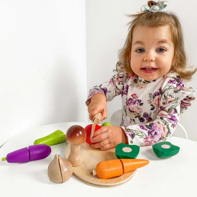 Bezpieczne drewniane zabawki edukacyjne