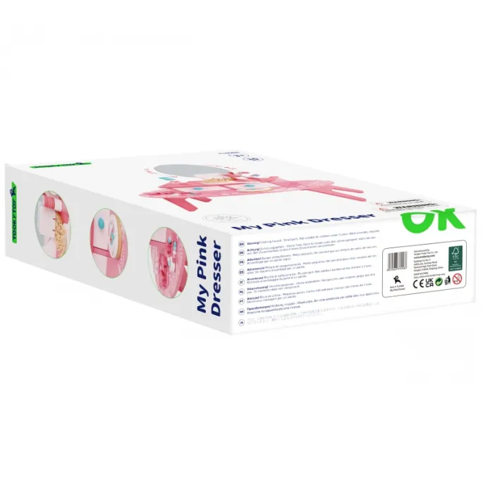 Wysokiej jakości różowa toaletka do zabawy dla dziewczynek