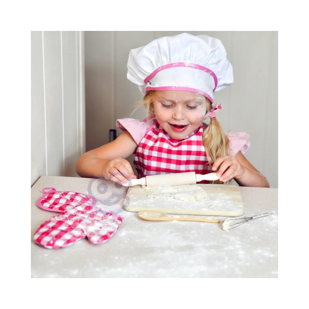 WOOPIE Zestaw Małego Kucharza Strój Kucharski Akcesoria Kuchenne 7 el.