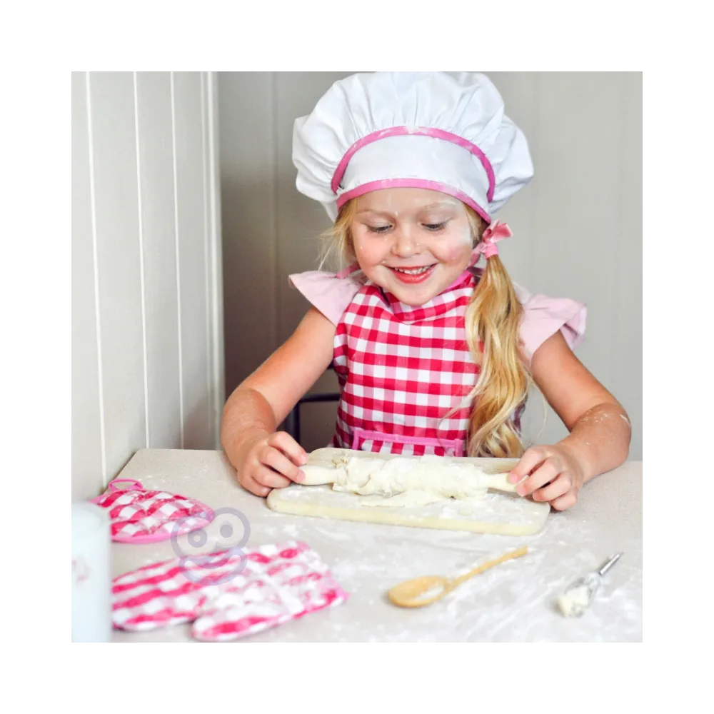 WOOPIE Zestaw Małego Kucharza Strój Kucharski Akcesoria Kuchenne 7 el.