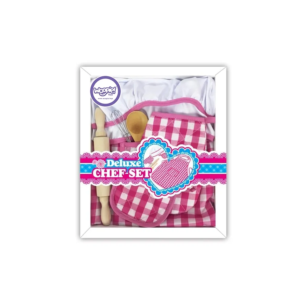 WOOPIE Zestaw Małego Kucharza Strój Kucharski Akcesoria Kuchenne 7 el.