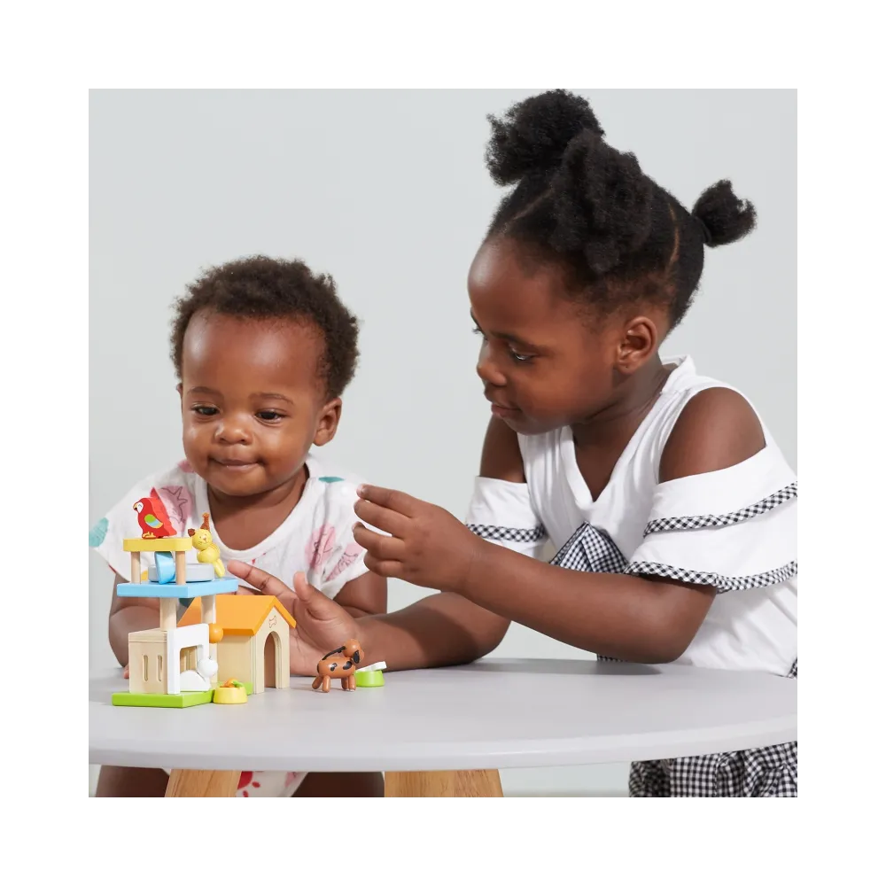 Drewniane zwierzątka VIGA w bezpiecznych farbach