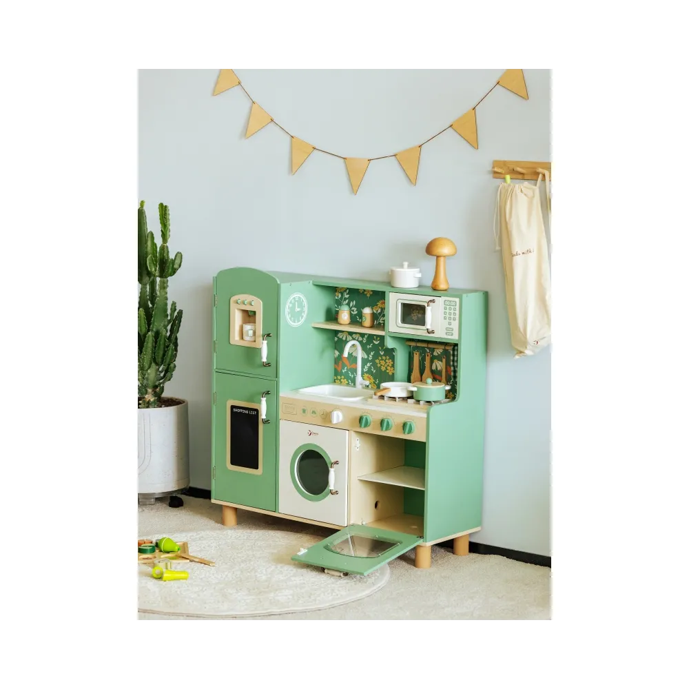 Wspierająca kreatywność drewniana kuchnia dla dzieci od 3 lat