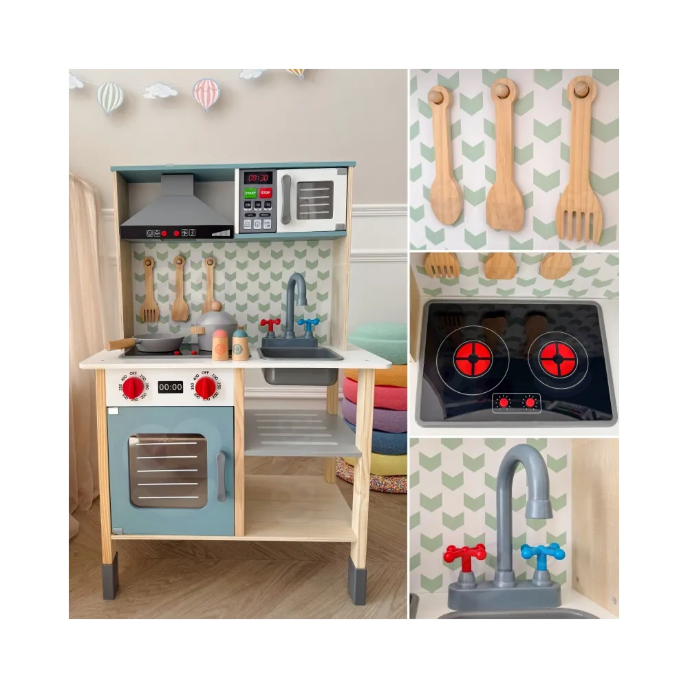 Kolorowa kuchnia dla dzieci sprzyjająca rozwoju kreatywności