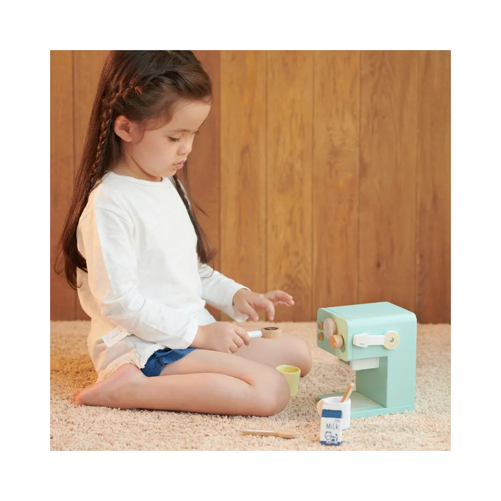 Zestaw edukacyjny z ekspresem do kawy dla dzieci