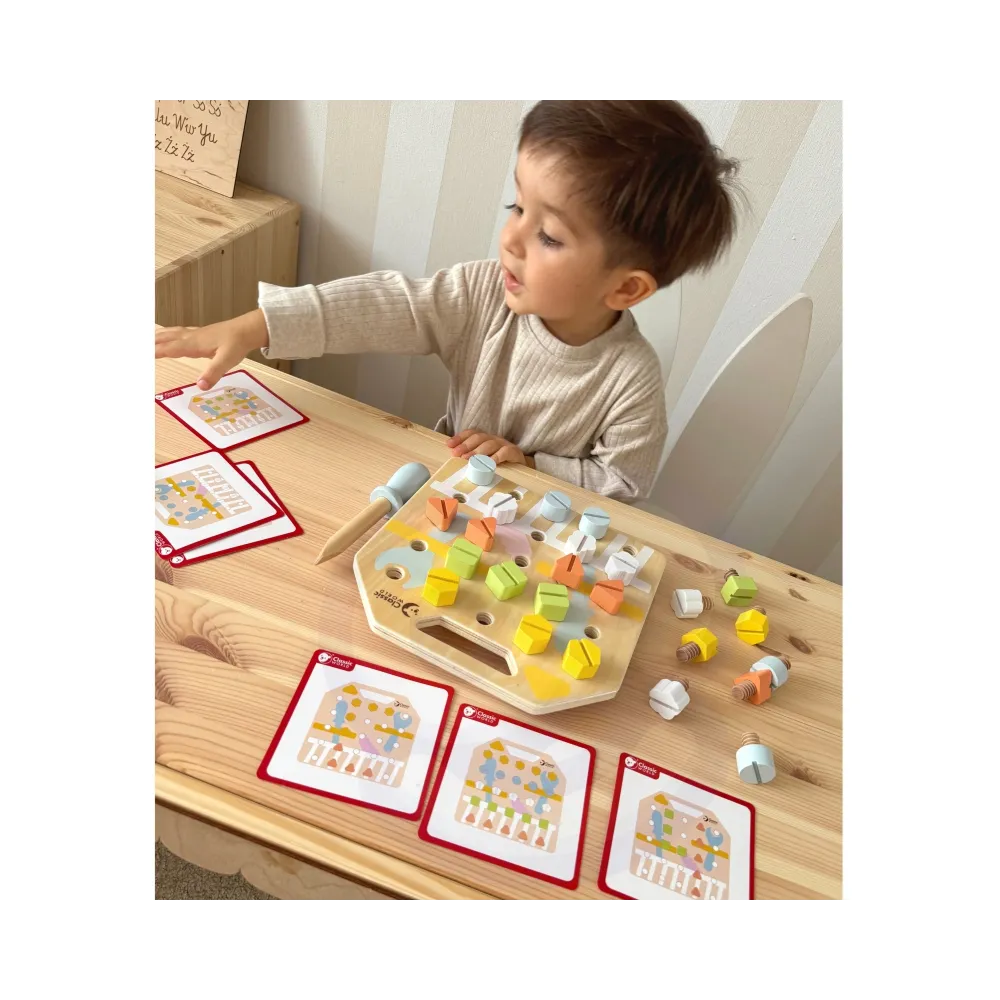 CLASSIC WORLD Wooden Manipulative Board Logic Puzzle