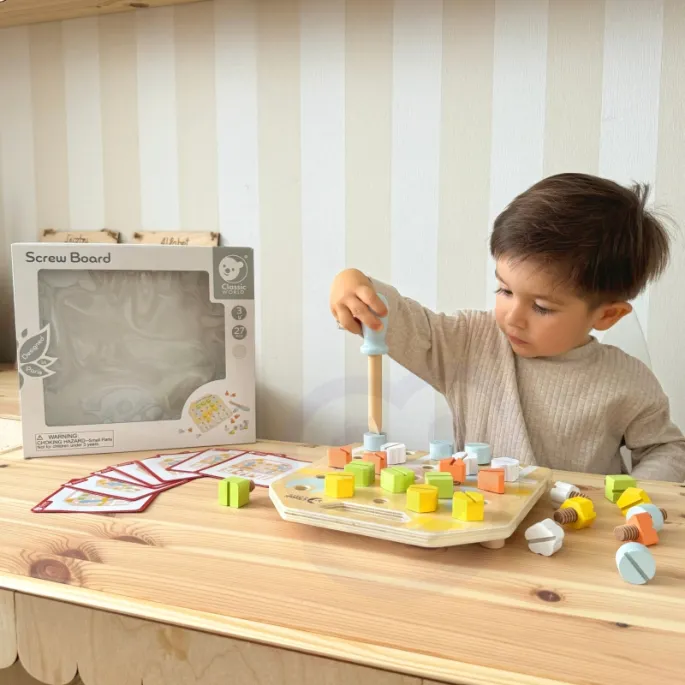 Zestaw manipulacyjny ze śrubokrętem dla najmłodszych