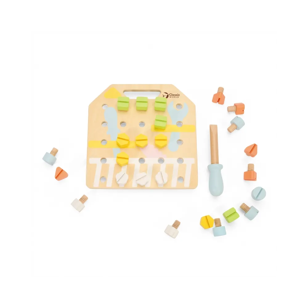 CLASSIC WORLD Wooden Manipulative Board Logic Puzzle