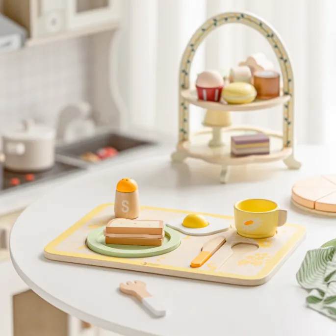 Zestaw sztućców do zabawy w gotowanie dla maluchów