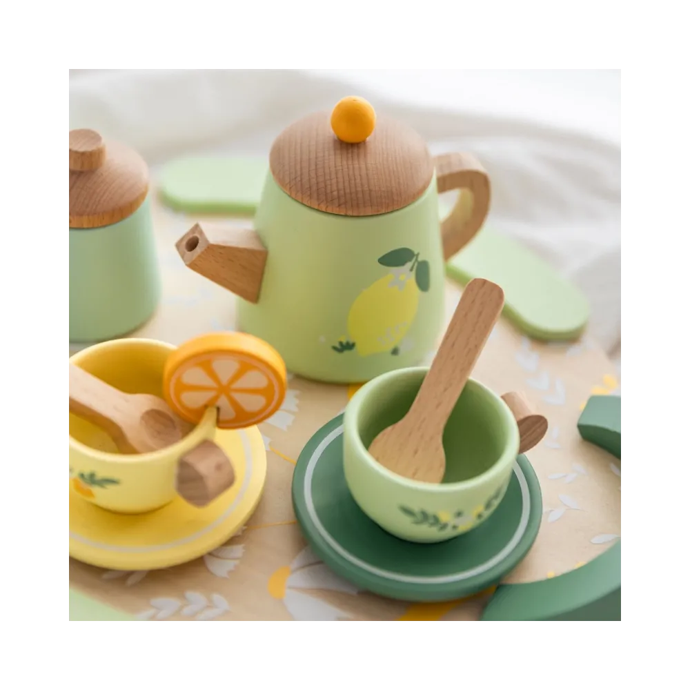 Bezpieczne drewno bez ostrych krawędzi w zestawie