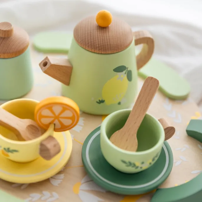 Bezpieczne drewno bez ostrych krawędzi w zestawie