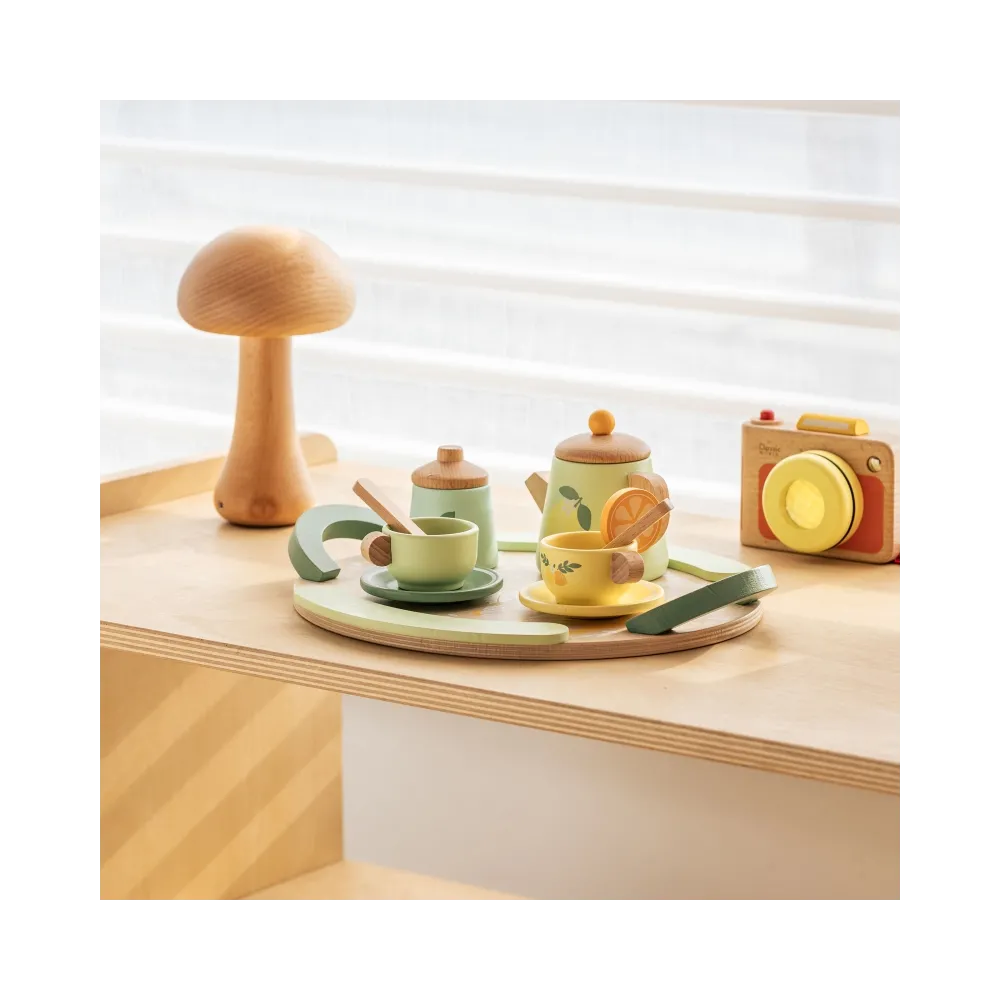 Elegancka taca z kwiatowymi wzorami w zestawie