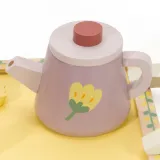 Drewniane filiżanki i talerzyki dla dzieci