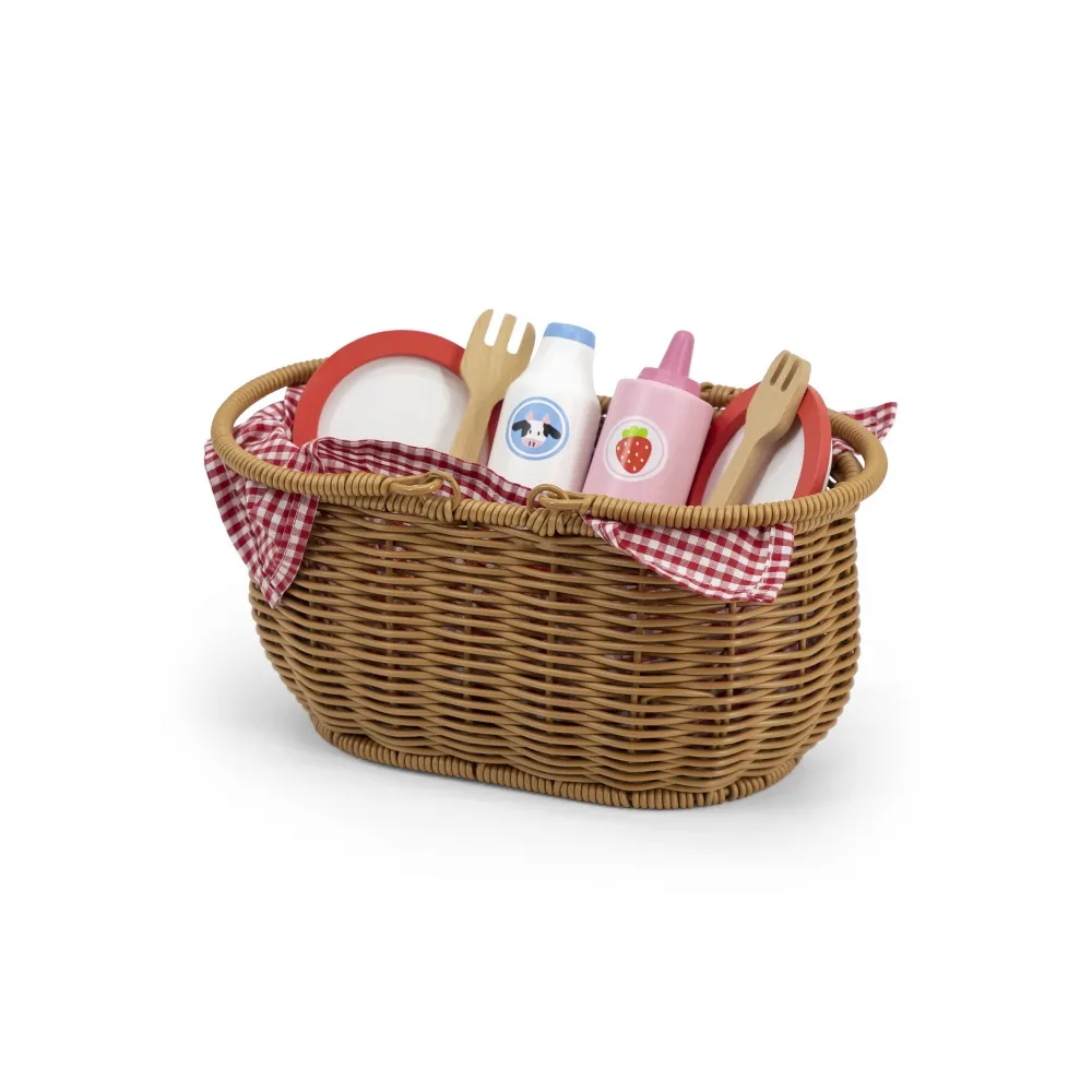 VIGA Drewniany Zestaw Piknikowy 30 el.