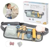 Drewniany zestaw fryzjerski dla dzieci