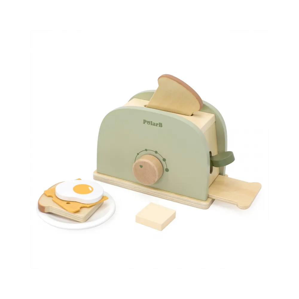 Drewniany toster z akcesoriami PolarB