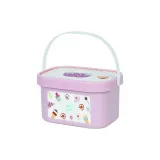 Zestaw z elementami łączonymi na rzepy i akcesoriami do krojenia.