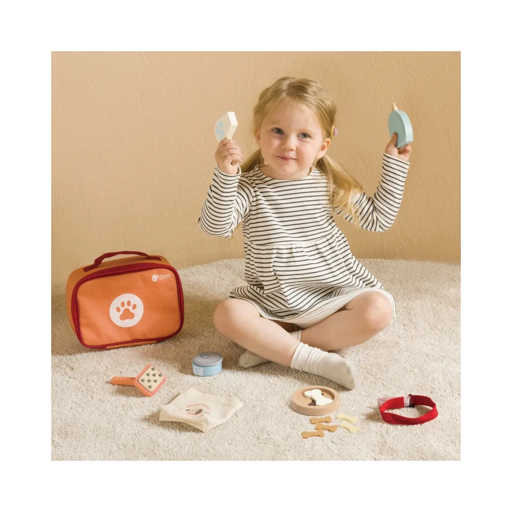 Przenośny zestaw opieki nad zwierzętami z torbą i akcesoriami