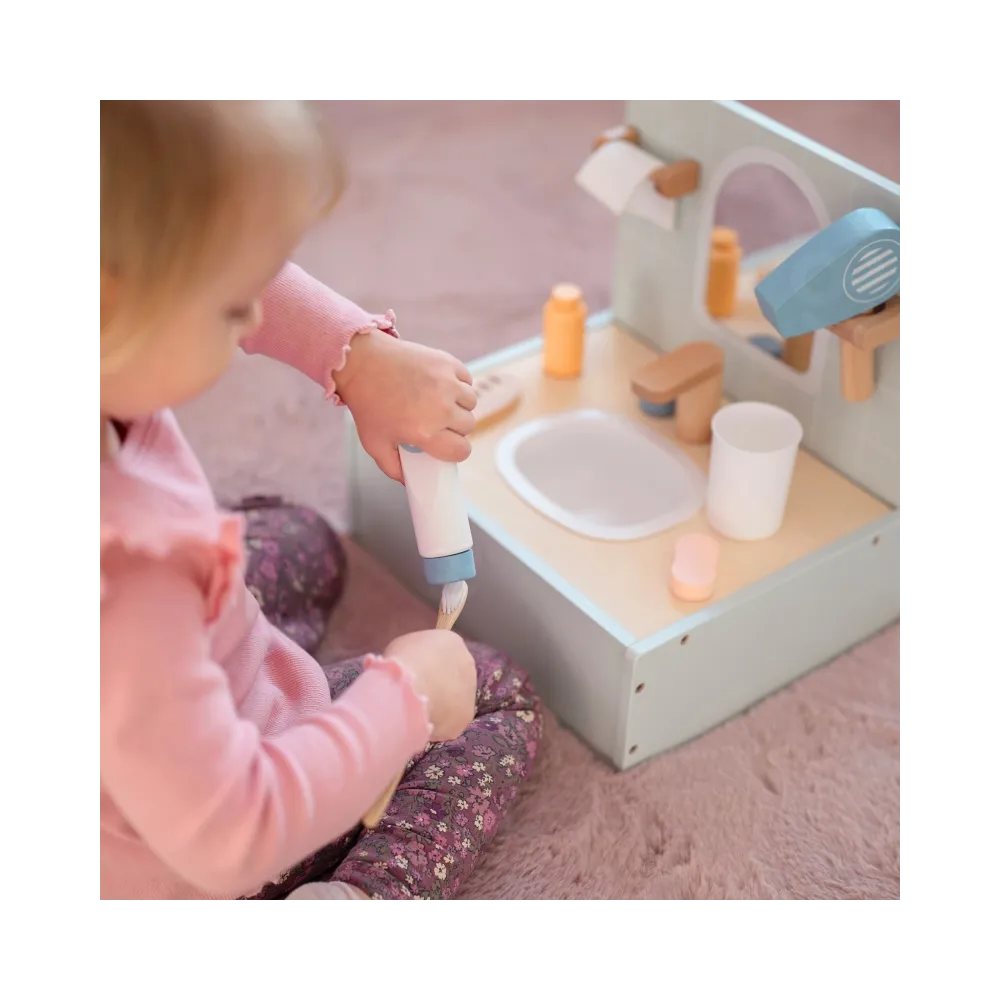 TOOKY TOY Toilet Bathroom Toaleta Drewniana Łazienka z Akcesoriami