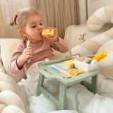 WOOPIE GREEN Zestaw Śniadaniowy i Restauracja – Zabawa w Zamawianie z Tacą i Akcesoriami