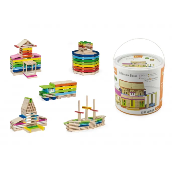 Lekka konstrukcja z klocków VIGA idealna dla małych budowniczych.