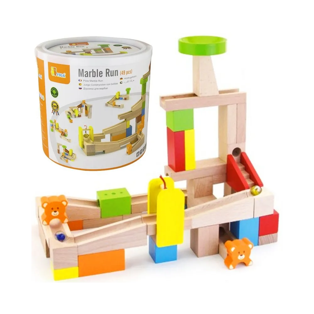 Tor do zjeżdżania z schodkami i misiami