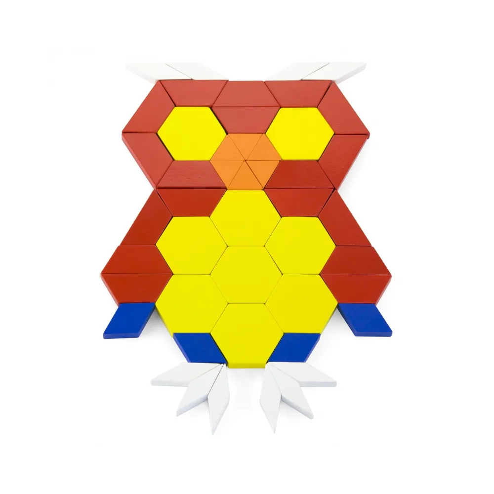 VIGA Drewniane Klocki Płaskie w wiaderku 250 elementów Montessori