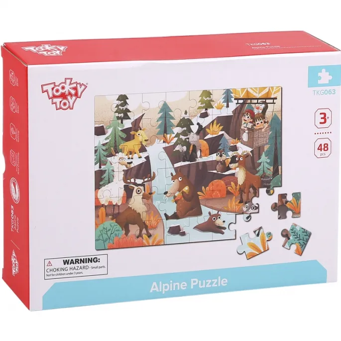 Bezpieczne puzzle malowane nietoksycznymi farbami