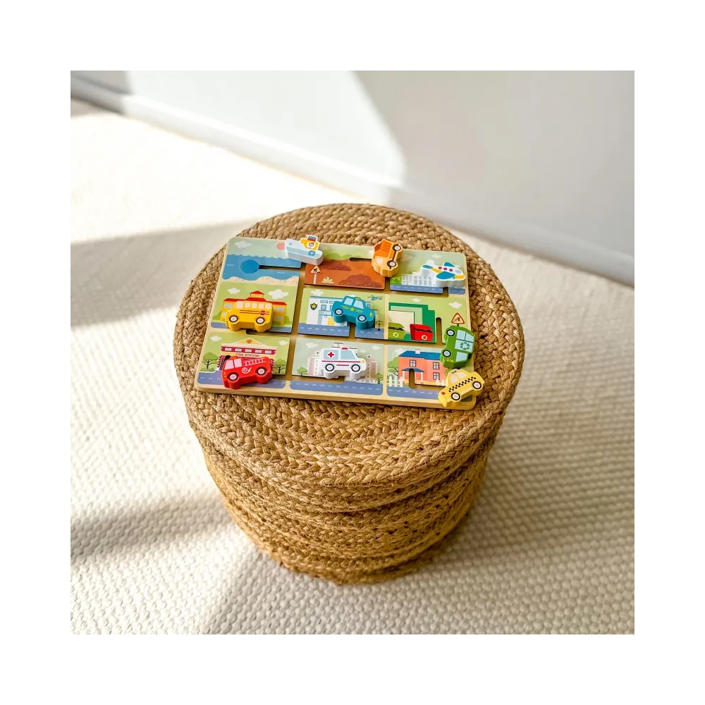 Bezpieczna drewniana zabawka dla dzieci od 18 miesięcy