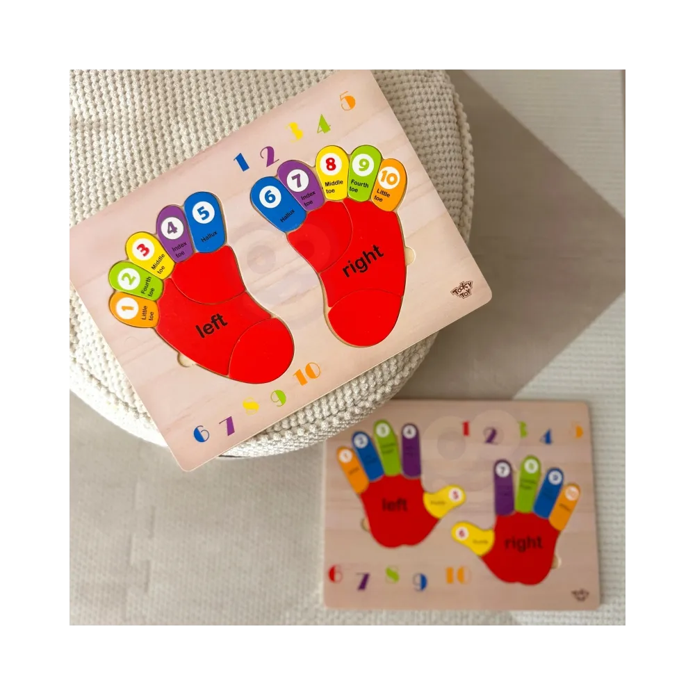 Układanka z bezpiecznego drewna dla maluchów