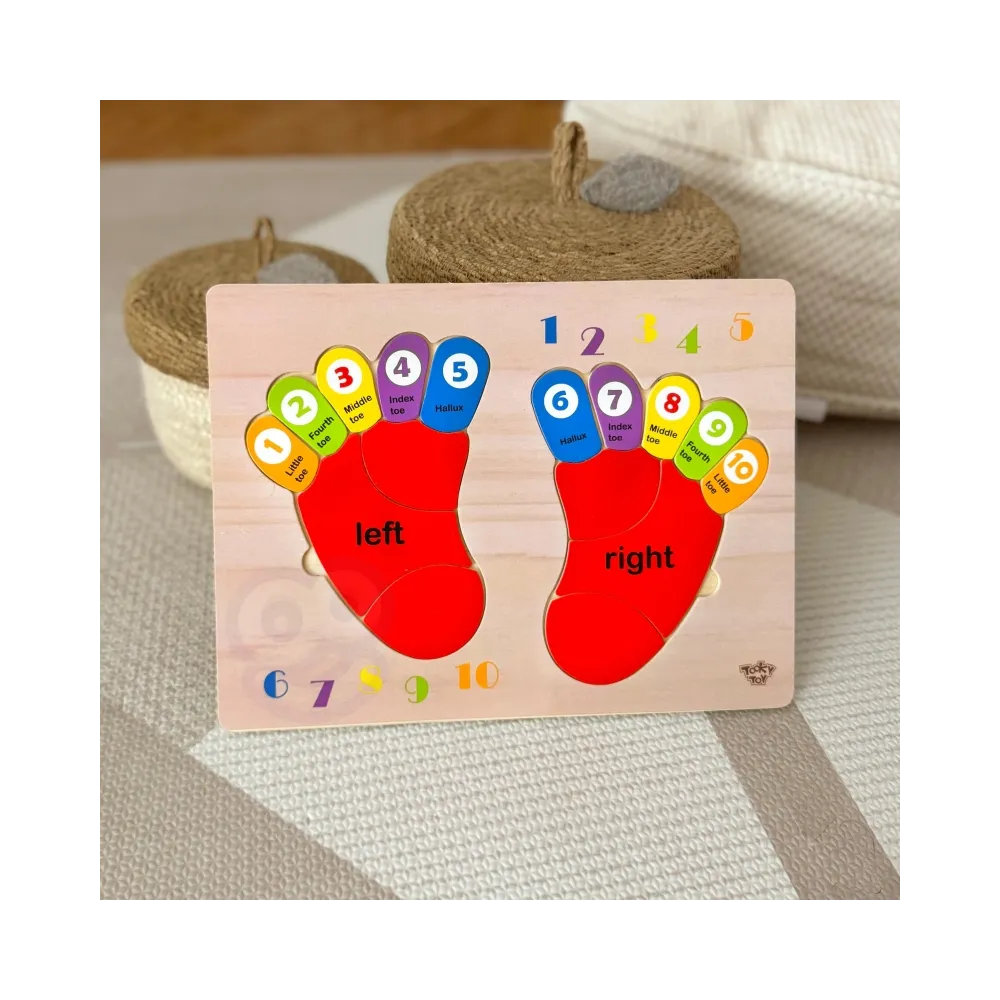 Kolorowe stopy do nauki angielskiego i matematyki