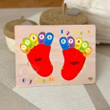 Kolorowe stopy do nauki angielskiego i matematyki