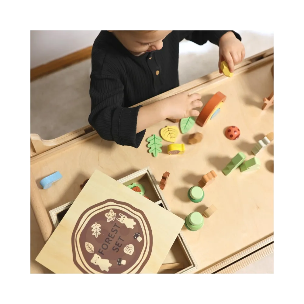 Skrzynka z przegrodami do przechowywania zabawek