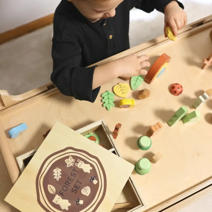 Skrzynka z przegrodami do przechowywania zabawek