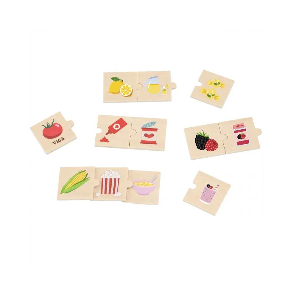 VIGA Zestaw Puzzli Odkrywaj Związki Między Naturą a Jedzeniem