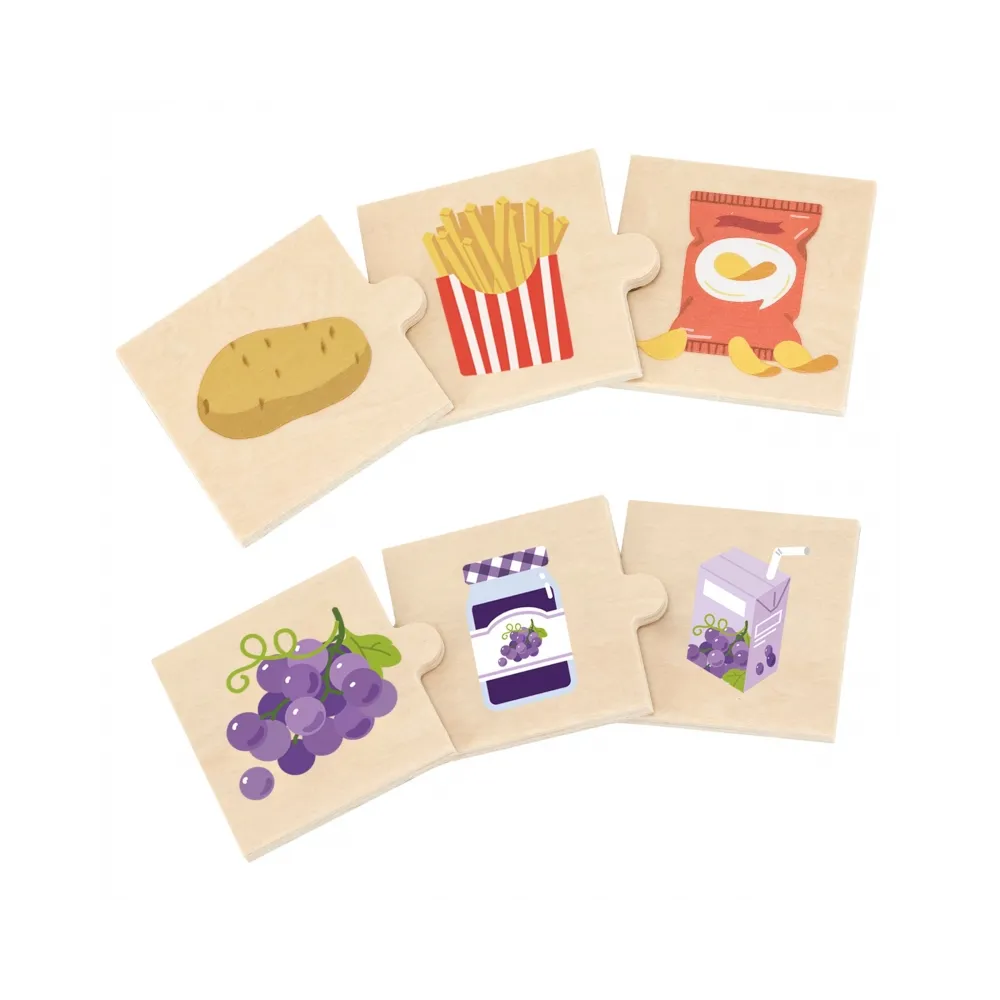 VIGA Zestaw Puzzli Odkrywaj Związki Między Naturą a Jedzeniem