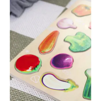 Plansza edukacyjna z warzywami dla dzieci