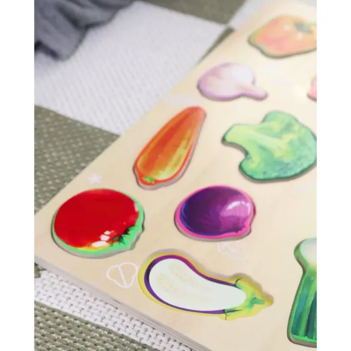 Plansza edukacyjna z warzywami dla dzieci