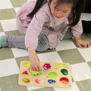 Bezpieczna układanka z naturalnego drewna