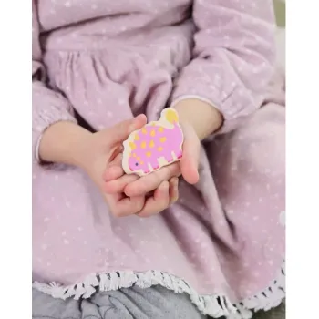 Trójwarstwowa układanka dinozaurów w kolorach