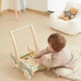 Viga Drewniany Wózek Na Klocki Pchacz