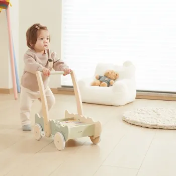 Viga Drewniany Wózek Na Klocki Pchacz